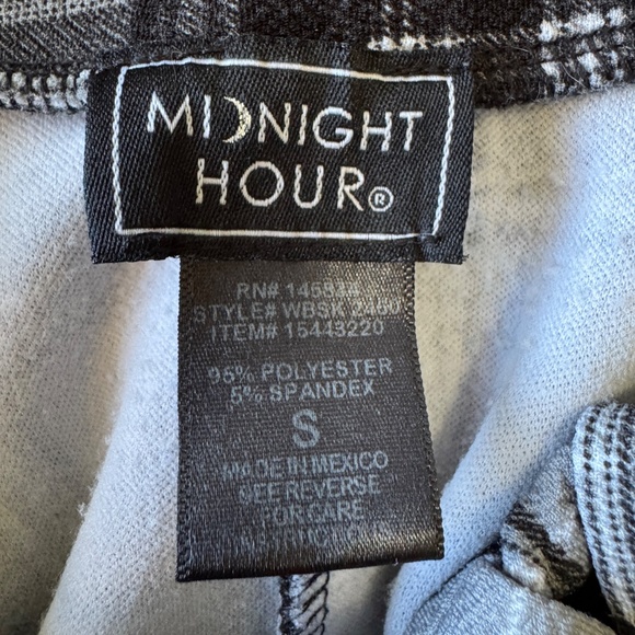 Midnight Hour Plaid Schoolgirl Lace-up Skirt Gray/Black Small Preppy Gothic - Picture 3 of 14